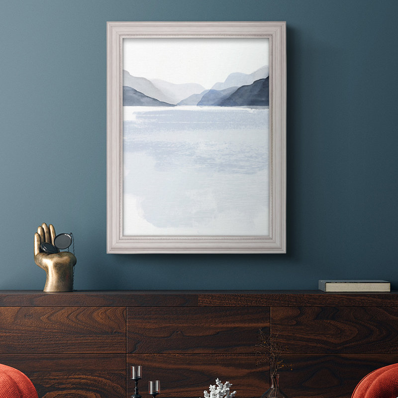 «Earlynn Glacial Lake II», peinture sur toile encadrée, H 32 po x l 23 po x P 2,5 po