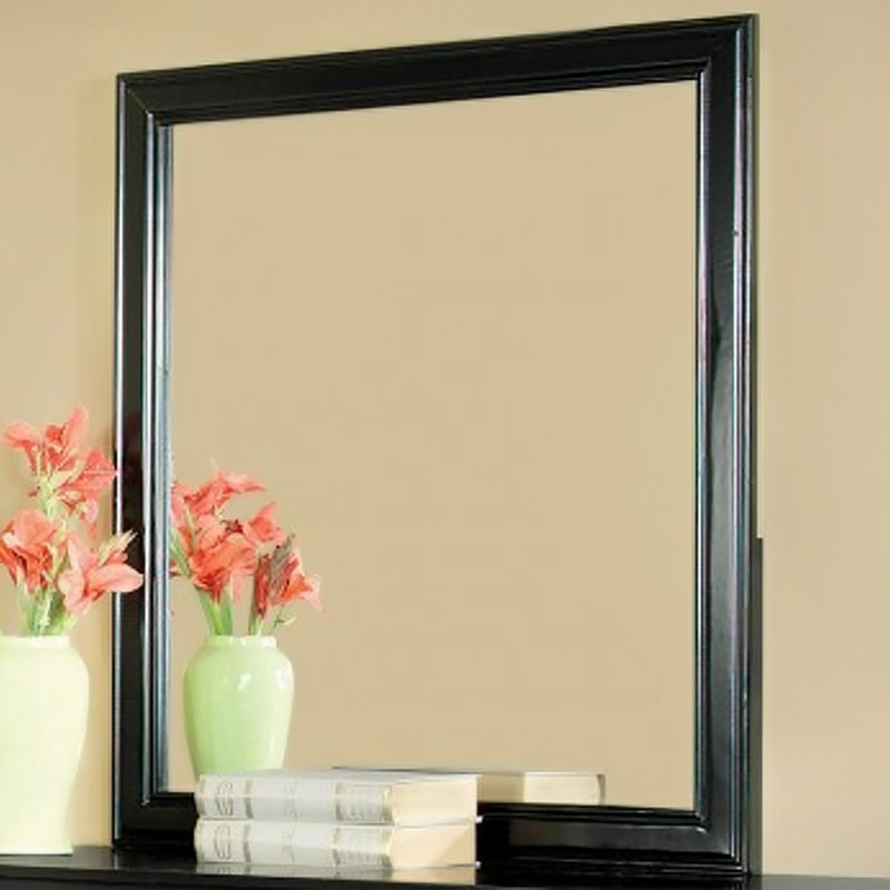 Miroir Leeara au fini noir
