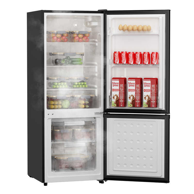 7.1 Cu.Ft Refrigerator With Bottom Freezer,, Black