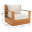 Chaise de patio en teck Azul-185745360