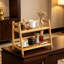 Bamboo 2-Tier Countertop Organizer for Matcha & Coffee Stations