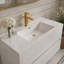 Meuble-lavabo mural 42 po avec lavabo, meuble de rangement flottant pour salle de bain avec comptoir en résine de pierre et tiroirs à fermeture en douceur entièrement assemblés, blanc brillant 24V15-42GW-W1920P414543