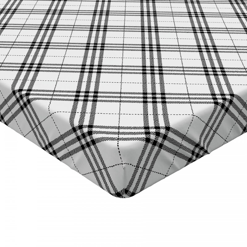 Microfiber Geometric Fitted Sheet, Twin XL Fitted Sheet