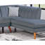 2-Pcs Velvet Sectional Set Living Room-600091052