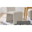 Chaise d'appoint rembourrée en tissu Emory