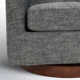 Upholstered Swivel Barrel Chair (Set of 2)