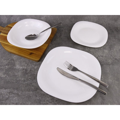 Neimantas 12 Piece Glass Dinnerware Set - Service for 4