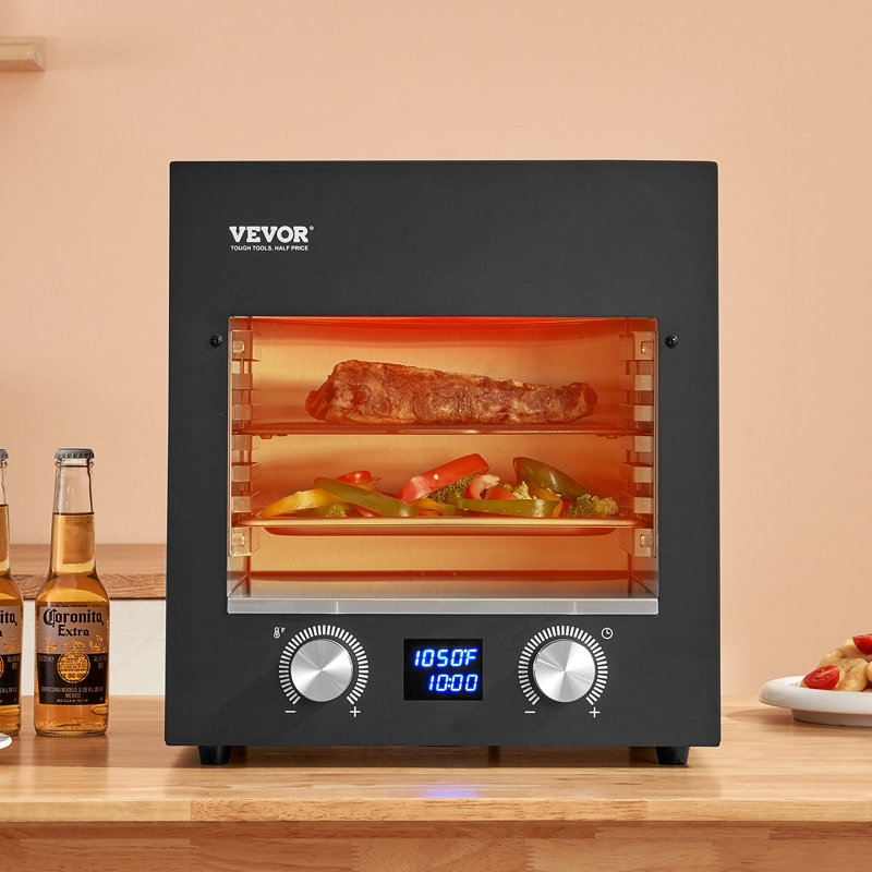 Electric Steak Grill 1800W Smokeless Infrared Broiler Stainless Steel Home