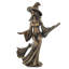 Witch Riding Broomstick Bronze Sculpture Gabrielle Figurine