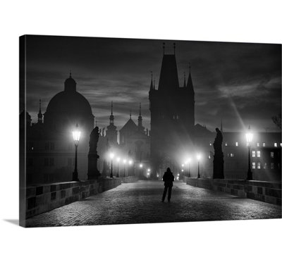 Prague in Black and White by Marcel Rebro Photographic Print on Canvas