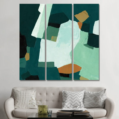 Palette abstraite II - ensemble d'art mural sur toile tendue (ensemble de 3)