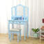 Ensemble coiffeuse avec tabouret et miroir Damonni-2076166628