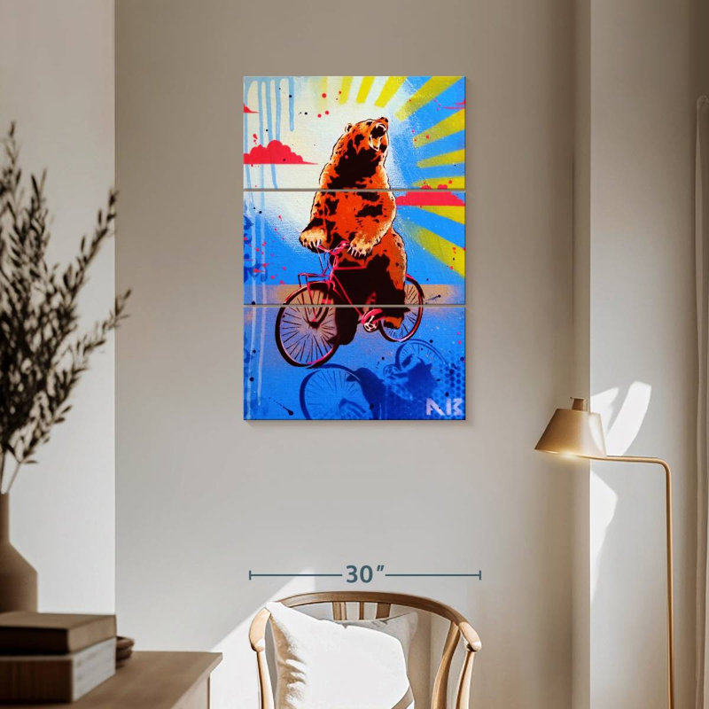 Senne Bear Back Ride, 57" H x 36" W