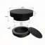 Table basse ronde avec rangement rabattable - noir, 39,37 po