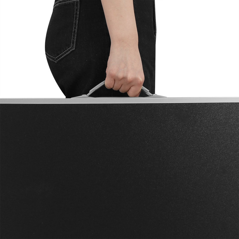 Wasilla Rectangular 70cm L Camping Table, Black