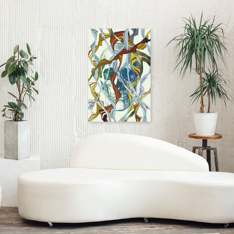 Art contemporain, art abstrait moderne gothique, H 36 po x l 24 po