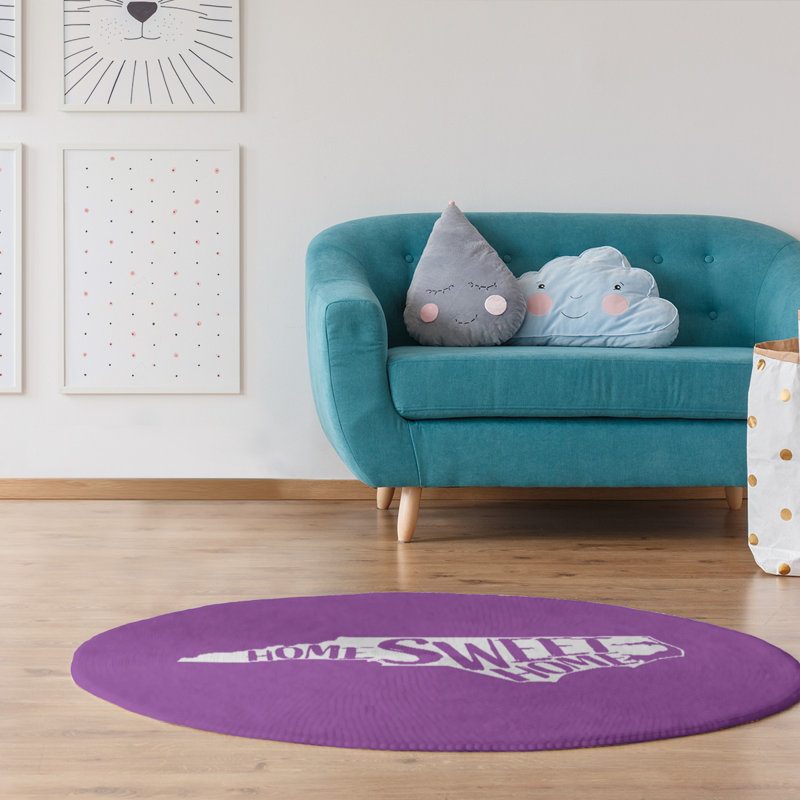 Chenille Indoor Rug, Round 5'