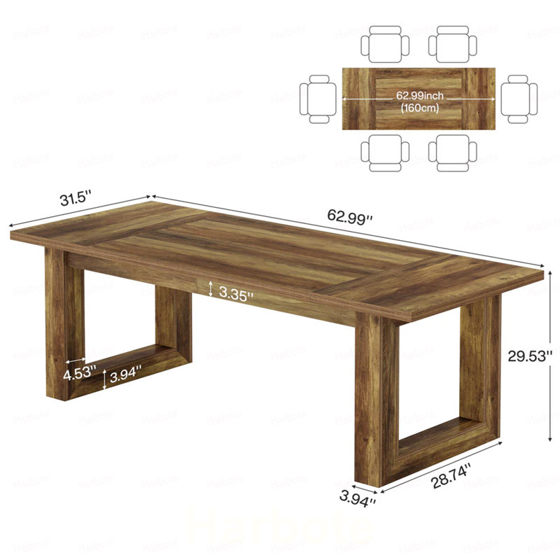 Bureau, bureau d'ordinateur, bureau de direction, Brun