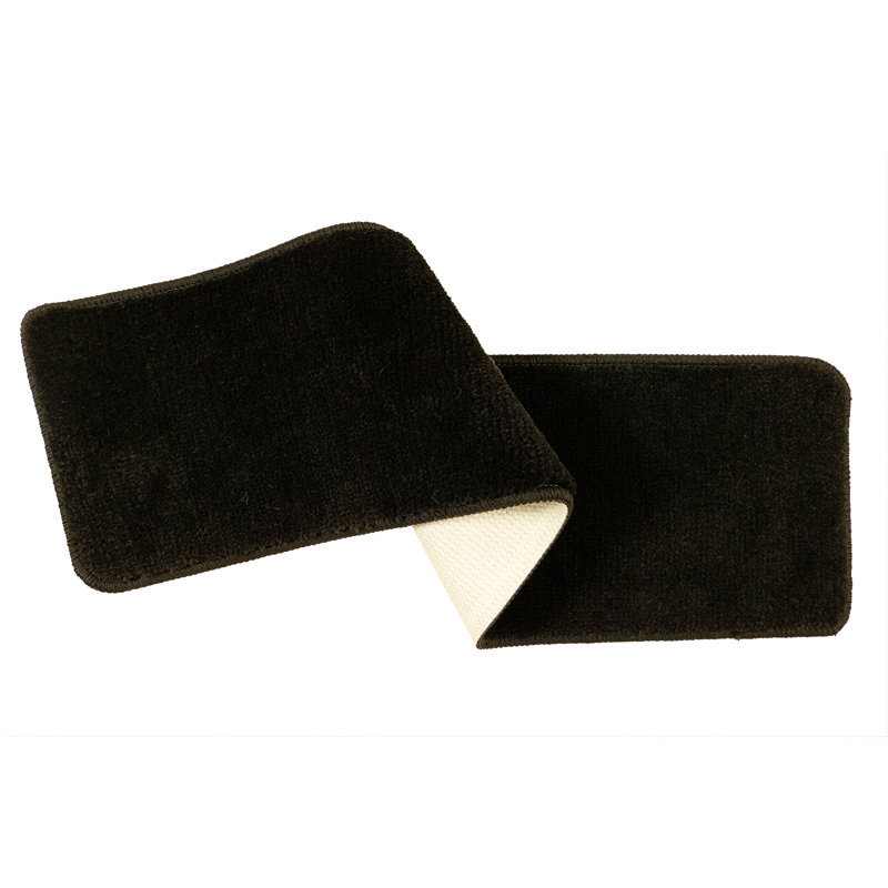 Tapis d'escalier intérieur antidérapant Comfy Collection, Noir, Rectangle 30 po x 8,5 po, Ensemble de 13