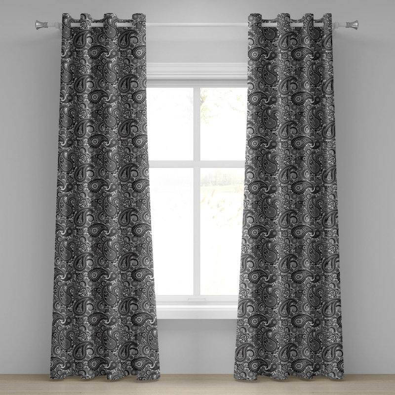 Sateen Blackout Curtain Pair, 50" W x 54" L