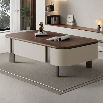 Ancient style rectangular coffee table