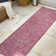 Delcine Bohemian Textured Weave Floral Fuchsia/Light Gray Indoor/Outdoor Rug