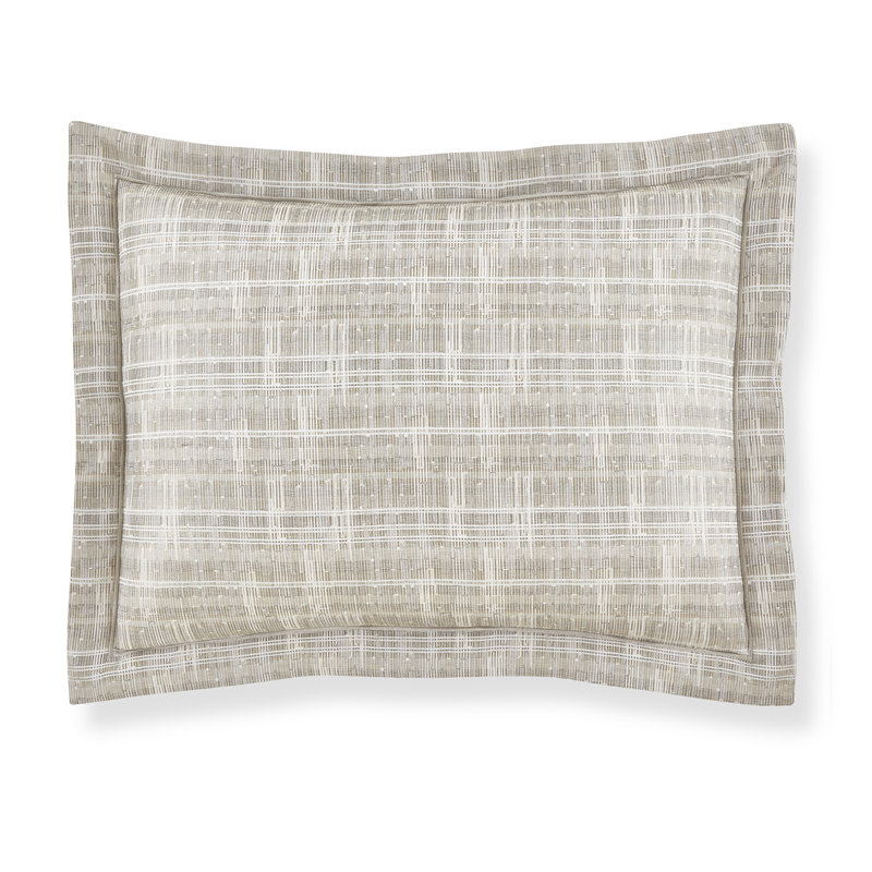 Biagio Cotton Lumbar Pillow, Bolster, 9" x 28", Linen