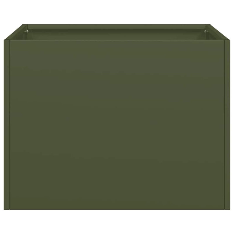Planter Box, 30cm H x 40cm W x 40cm D, Olive Green