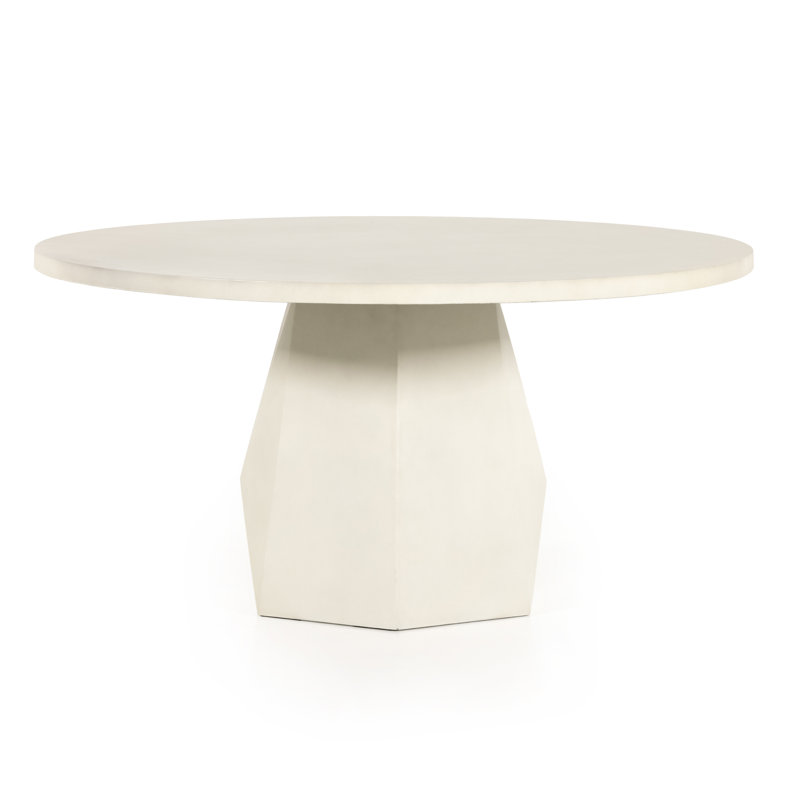 Table de salle à manger Clemmie, Blanc
