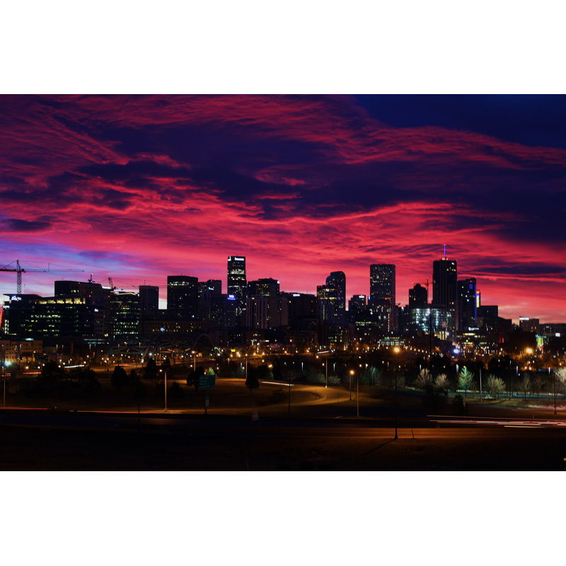 Lever de soleil sur Denver - impression, H 20 po x l 30 po