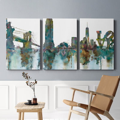 " NY Skyline " 3 - Pieces