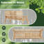 Manufactured Wood Wood Outdoor Bench