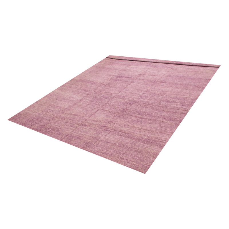 Tapis violet noué à la main unique 11 pi 7 po x 17 pi 6 po Loreto