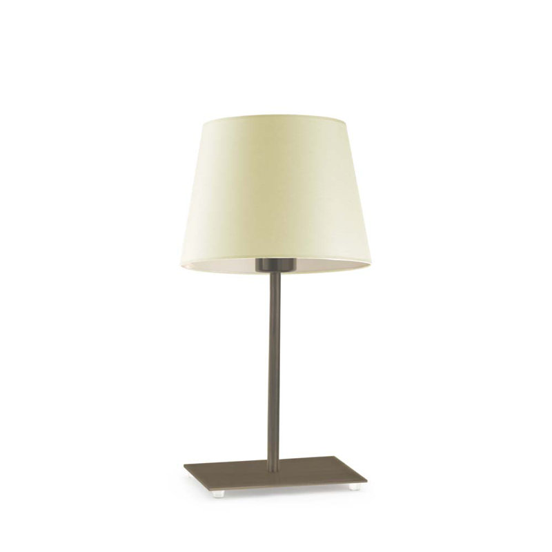 Asaun Metal Table Lamp, Antique Gold, Ecru