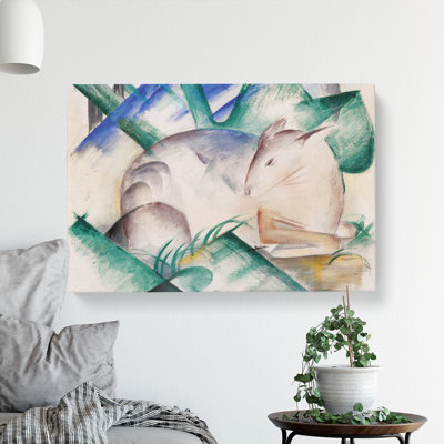 Resting Sheep by Franz Marc - Wrapped Canvas Painting