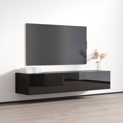 Fly Modular Modern Floating Wall Mounted TV Stand for TVs up to 70"
