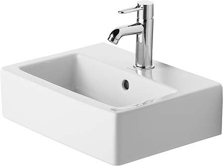 Vero Ceramic Rectangular Vessel Bathroom Sink with Overflow