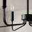 6 - Light 26"W Candle Style Classic/traditional Black Dimmable Chandelier for Kitchen Isanland.-237649993