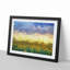 Flock of Birds Above Sunflowers in Abstract - Picture Frame Graphic Art Print-55730881-55730882