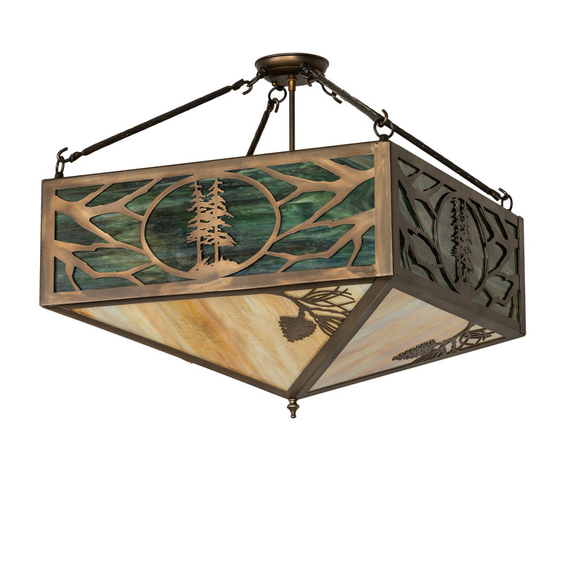 4 - Light Semi Flush Mount