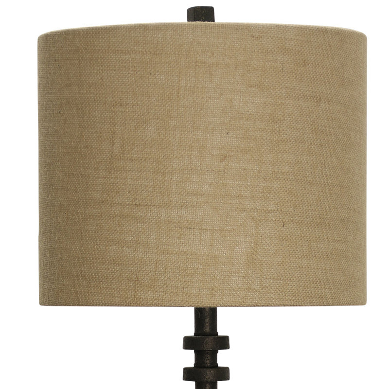 Lampe de table 36 ", Bronze, Beige