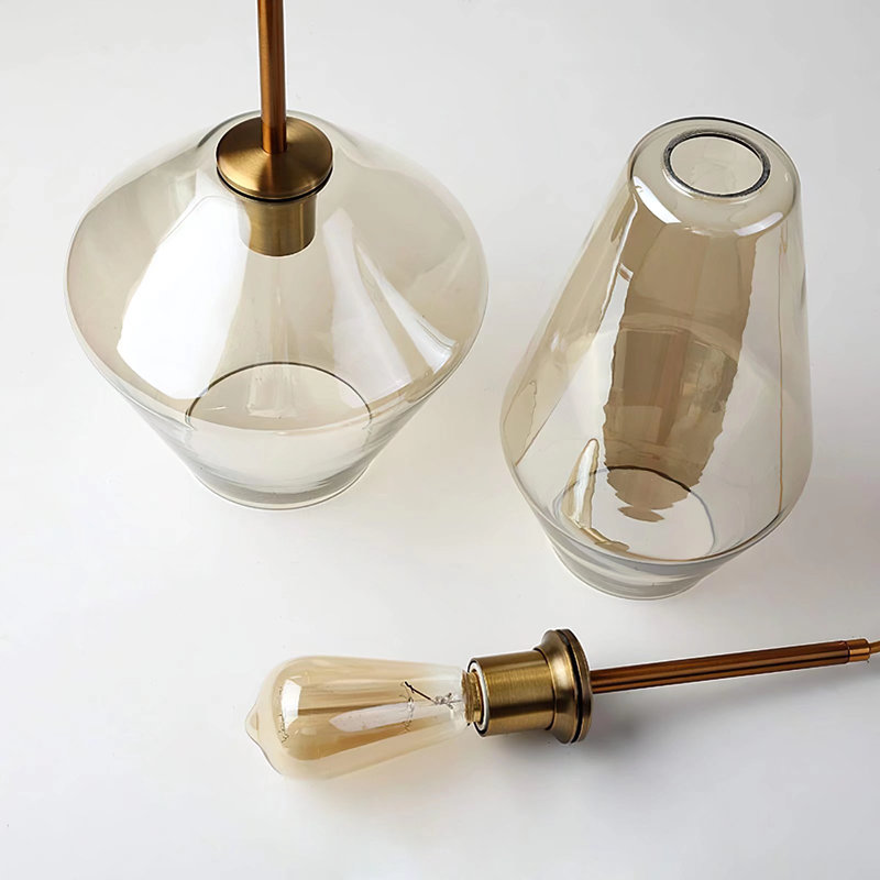 Jazzman 3 - Light Gold Cluster Pendant