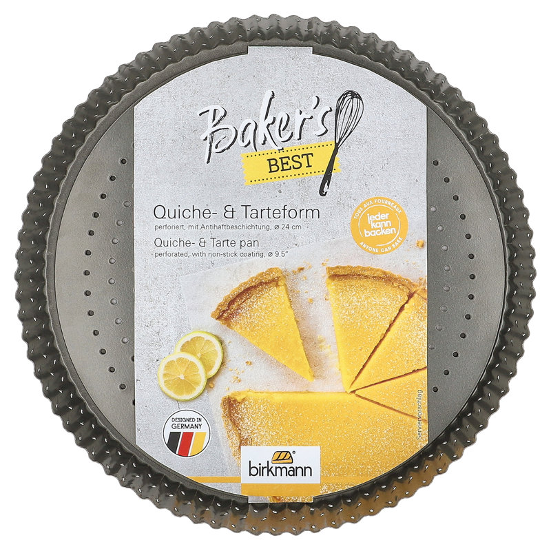 Bakers Best - moule à tarte rond rond 9,5 po x 1,5 po, 9.5"