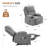 40'' W Electric Power Lift Recliner Chair Sofa With 8-point Massage, Remote-controlled Footrest & Heat, 3 Positions For Elderly & Adults-70763544