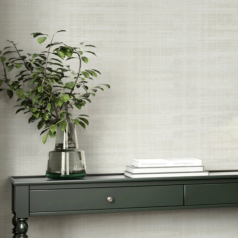 Boutique Lamont Weave Wallpaper, Pearl