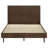 Warm Brown Queen Platform Bed