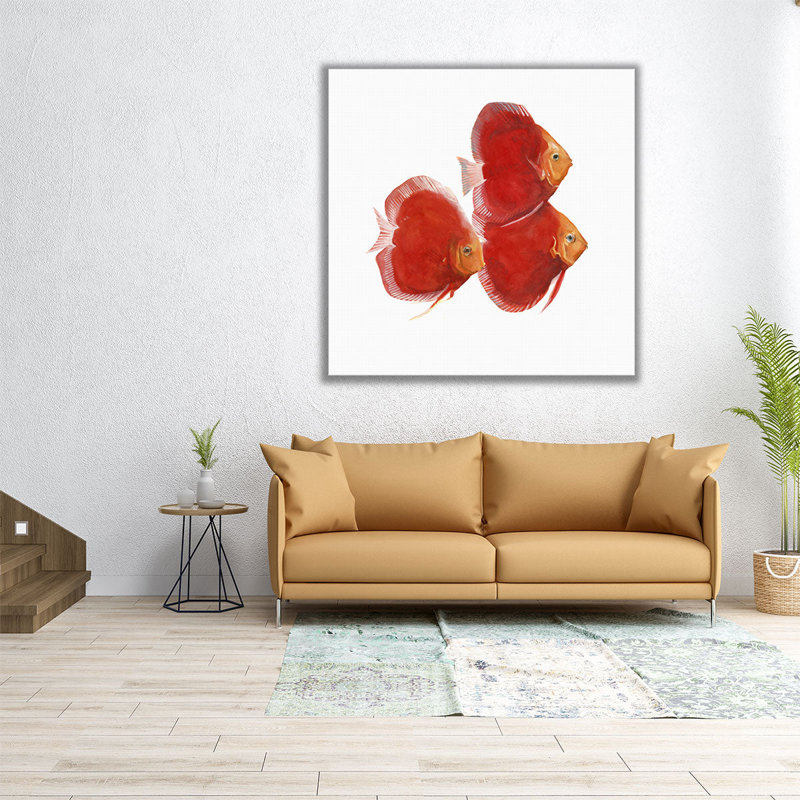 Discus Fish VI - Canvas Print Wall Art, 12" H x 12" W