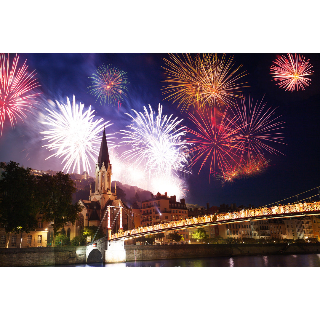 Feuerwerk in Lyon - Drucken