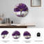 Horloge murale mauve en verre mauve moderne-152980659