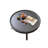 Modern Black Solid Wood Round Coffee Table